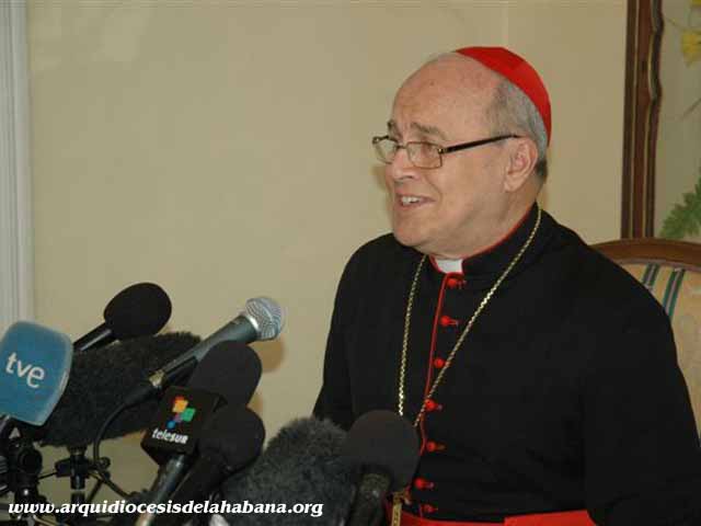 Conferencia de Prensa del cardenal Jaime Ortega, Arzobispo de La Habana. - Fotos: Gustavo And�jar
